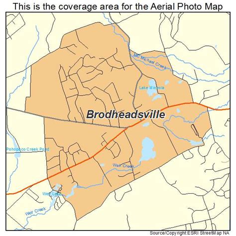 Aerial Photography Map of Brodheadsville, PA Pennsylvania