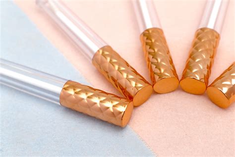 7ML Rose Gold Lip Gloss Tube Lip Balm Collection Lipstick - Etsy