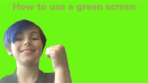 How to use a green screen - YouTube