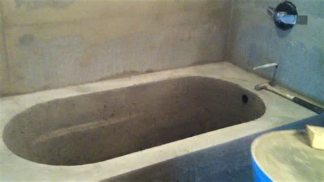 Making a Concrete Bath Tub Part 2- Mold Removal and Finishing - YouTube