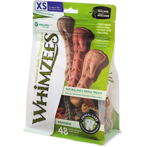 WHIMZEES by Wellness Brushing Dental Chews For Dogs, Grain-Free, Long ...