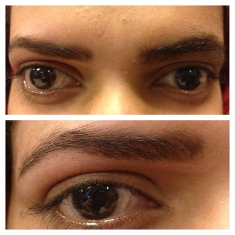 Eyebrow threading before & after by Raghad | Threading eyebrows, Brow ...