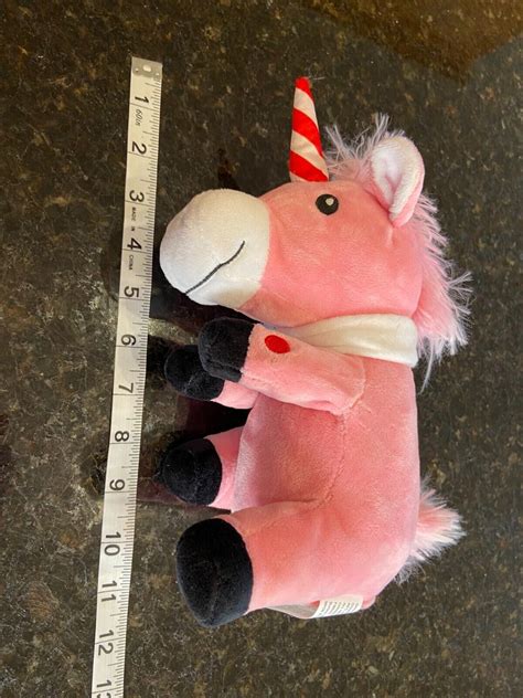 Gemmy Animated Plush Sings Dancing Pink Unicorn 10" We Wish You Merry ...