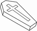 Coffin coloring Page  ColouringPages sketch template