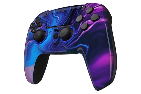 Blue & Purple Swirl Custom Controller For PS5