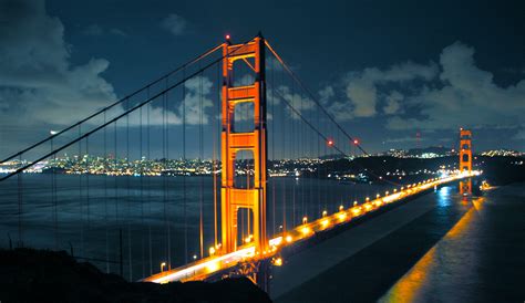 Golden Gate Bridge At Night Wallpapers - Wallpaper Cave