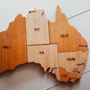Australian Map Puzzle – Mini Haven