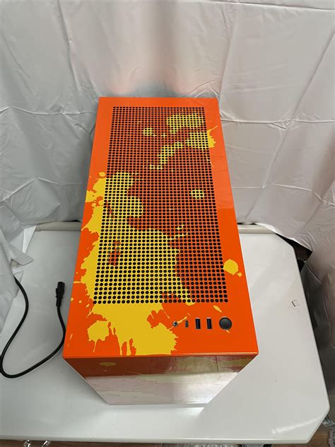 Powder coated PC case. NZXT H7 orange × yellow【splatter】 for ASRock ...