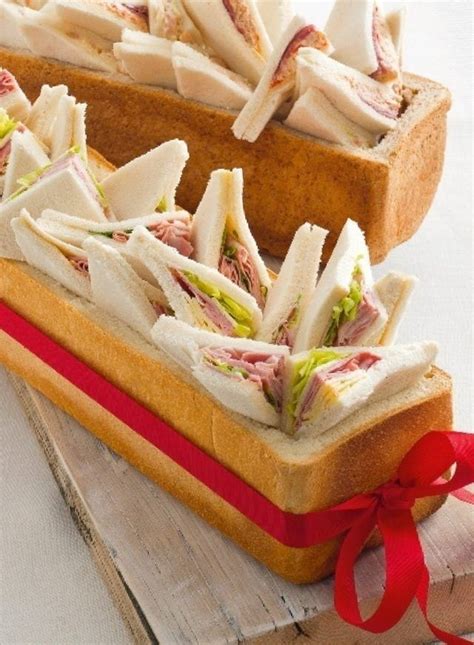 Sandwich presentation | Catering ideas food, Yummy food, Appetizer recipes