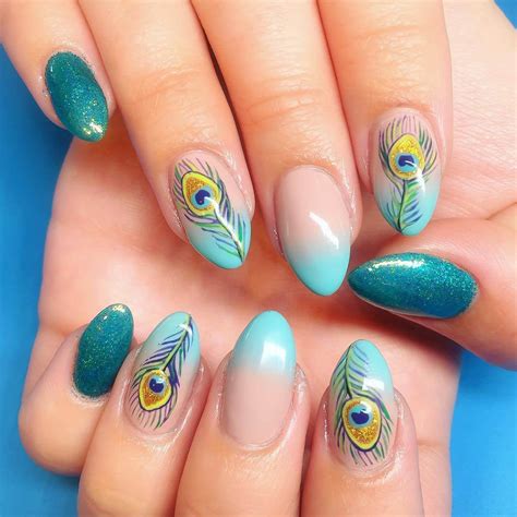 Peacock Nail Art Designs For Summer Season | atelier-yuwa.ciao.jp