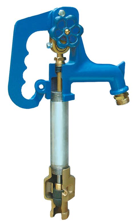 Plumbing & Fixtures NPT Frost-Proof Yard Hydrant Complete Head Assembly Replacement Part Blue 1 ...