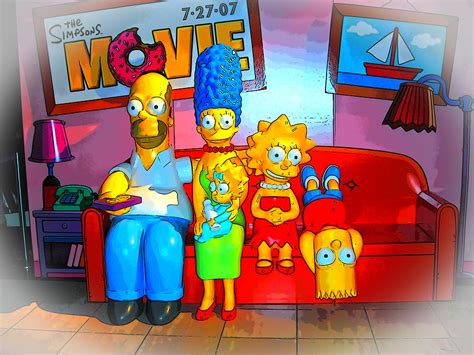 Simpsons Family Portrait Photograph by Mike Martin - Fine Art America