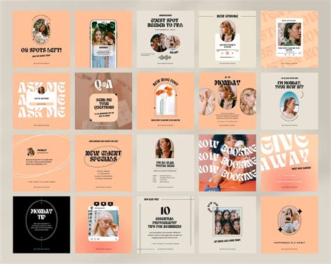 Instagram Post Template Instagram Template Instagram Posts - Etsy