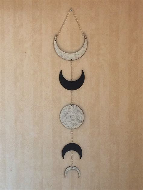 Small Moon Phases Wall Hanging Wall Art Decor Double Sided for - Etsy