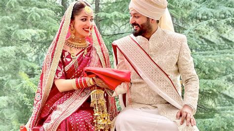 Yami Gautam married director Aditya Dhar in a traditional red bridal sari | VOGUE India