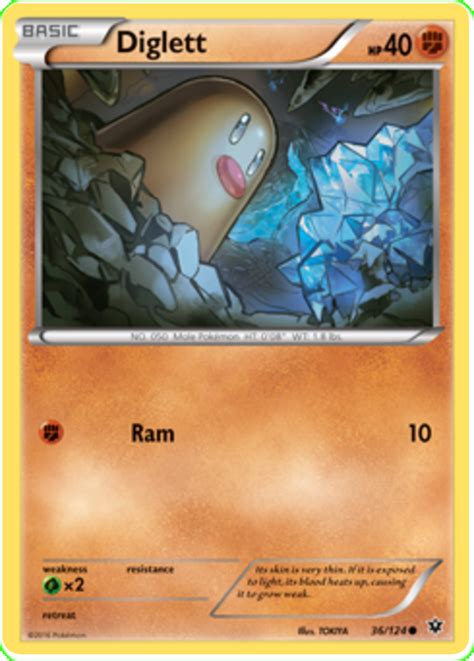 Diglett - Fates Collide #36 Pokemon Card