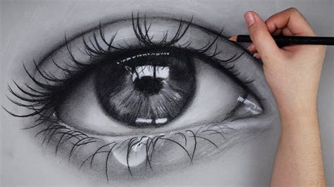 ASMR Eye Charcoal Drawing No Talking | Philippines - YouTube