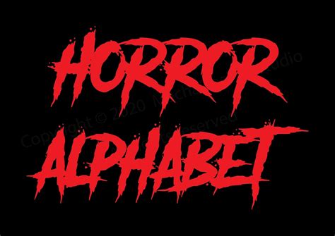 Horror Alphabet SVG Horror SVG Alphabet Horror Font SVG | Etsy