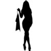Woman Silhouette | Free Stock Photo | Illustrated silhouette of a beautiful woman | # 15643