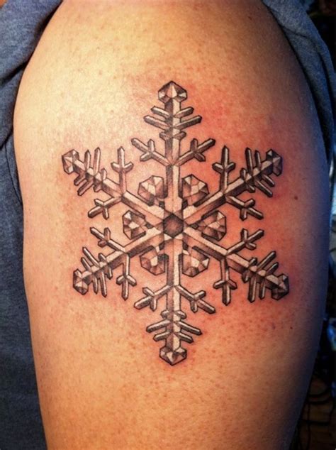 Snowflake Tattoo On Sleeve