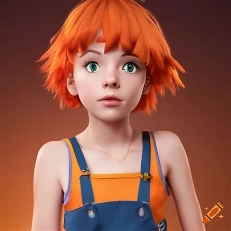 Realistic depiction of misty from pokemon