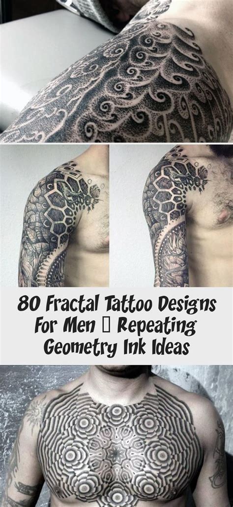 80 Fractal Tattoo Designs For Men – Repeating Geometry Ink Ideas - Tattoos - Full Arm Flower Of ...