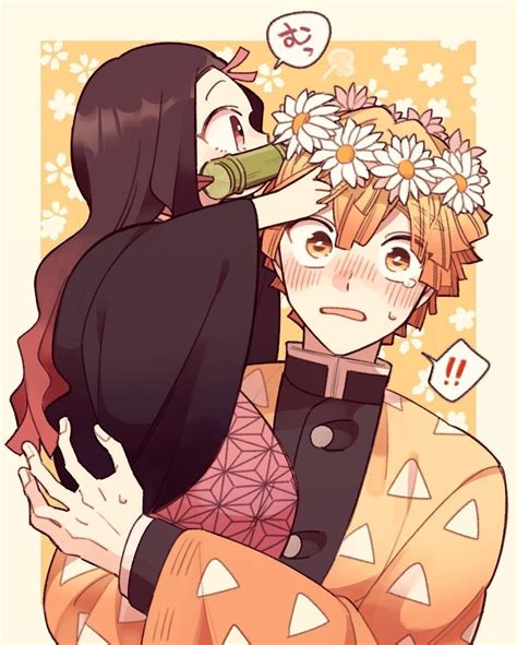 #KimetsuNoYaiba #Zenitsu #Nezuko | Şirin çizim, Şeytani, Anime karakterler