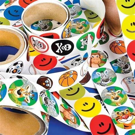 Rhode Island Novelty - Assorted Sticker Roll (100 Stickers/Roll x 10 rolls) - Walmart.com ...