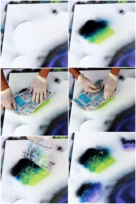 DIY Spray Paint Art in 5 Minutes | Spray paint artwork, Spray paint art, Galaxy spray paint