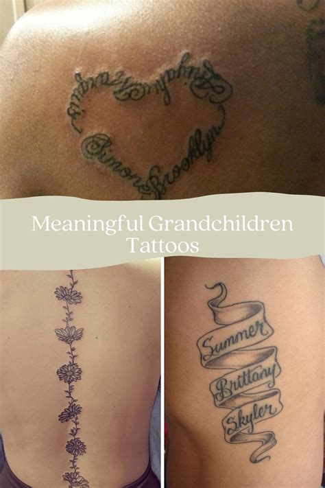 91 Meaningful Grandchildren Tattoos + Images - Tattoo Glee