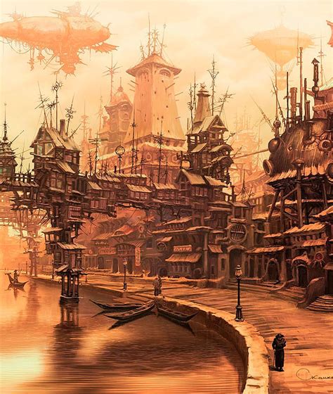 the art of animation | Steampunk city, Steampunk art, Fantasy landscape