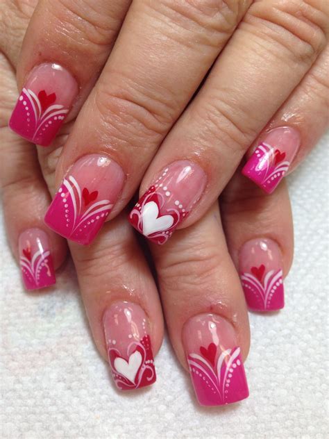 February Nails Ideas Valentines Day Purple