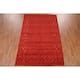 Red Tribal Gabbeh Indian Area Rug Living Room Handmade Wool Carpet - 6 ...