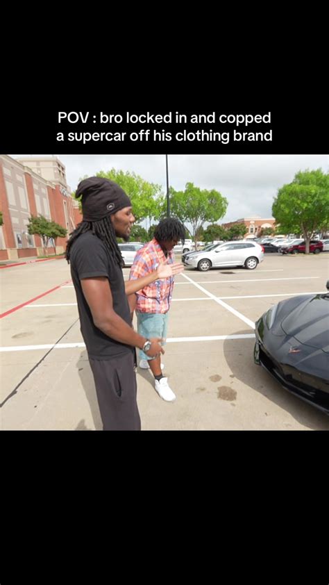 POV : bro locked in and copped a supercar off his clothing brand #fyp