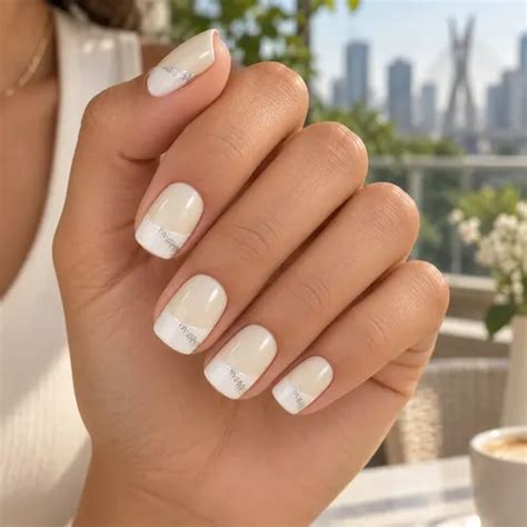 Unhas Da Mão Curtas Decoradas - Unhas Posticas Autocolantes Curtas Decoradas 24pcs | MercadoLivre