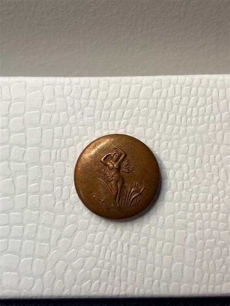 Vintage Greco Roman Nude Swamp Nymph Bronze/Brass Medallion | eBay