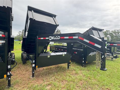2025 Delco 83"x14' Gooseneck Dump 14K Black #3S6036651 • Black River