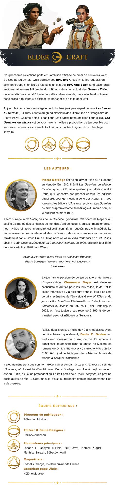 Les Guerriers du Silence - Le Jeu de Rôle