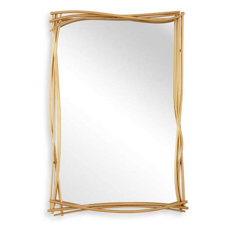Curved Branches Gold Mirror | Contemporary Style Wall Mirror