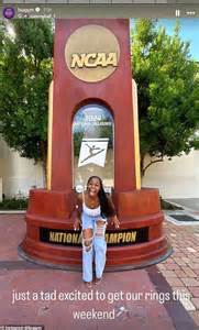 Olivia Dunne flaunts her championship rings as LSU celebrate national