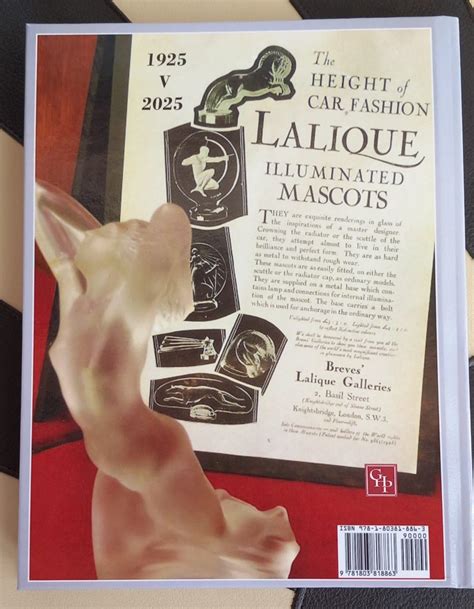 Lalique Chrysis "Cover Girl" leaning back nude former mascot in orig