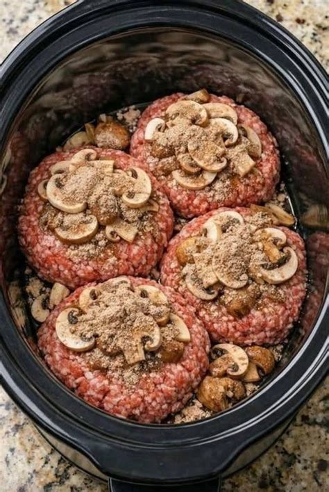 Slow Cooker Salisbury Steak High-Protein