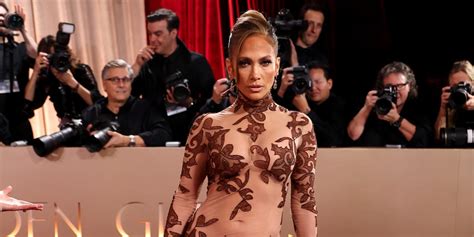 Jennifer Lopez Wears Naked Dress to 2026 Golden Globes