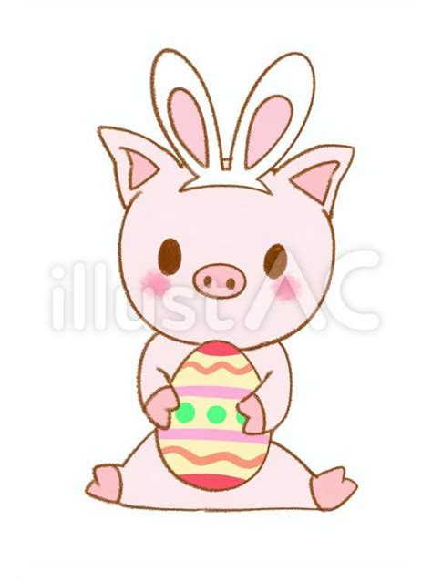 pig easter cliparts