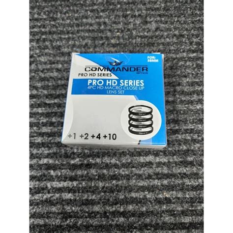 Hi Def 4-Pcs 49Mm Commander Close-Up Kit (+1 +2 +4 +10) Macro Lens Set