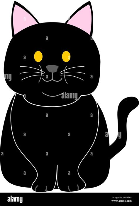 White fat cat sitting Cut Out Stock Images & Pictures - Alamy