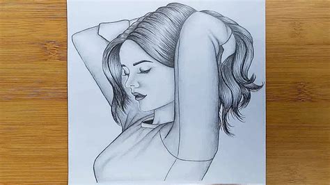 How to draw a Girl with pencil sketch step by step - YouTube