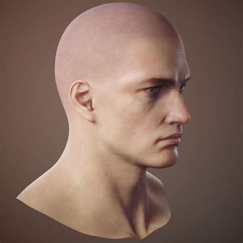 man jaeyoung jeong  head ref forehead texture bald head reference