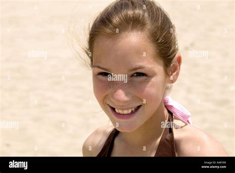 girl   smiling portrait stock photo alamy