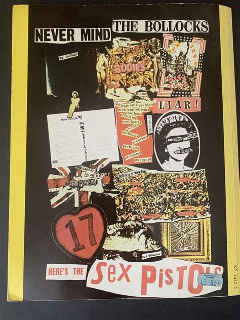 Sex Pistols Never Mind the Bollocks UK 1978 songbook with Jamie Reid
